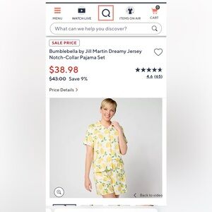 Bumble Bella by Jill Martin pajamas with shorts size L  brand new in package